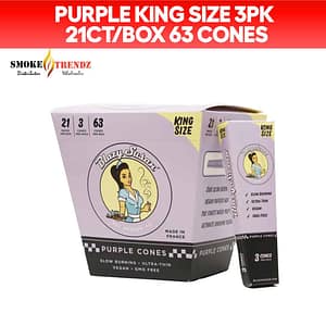 Blazy Susan Purple King Size 3Pk 21ct/Box 63 Cones