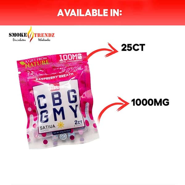 AGFN GMY CBG Gummies 2CT 50MG