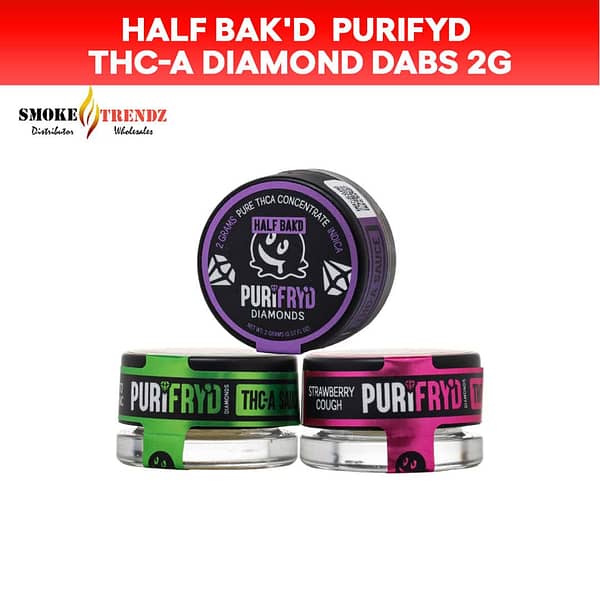 Half Bak'd | Purifyd THC-A Diamond Dabs 2g