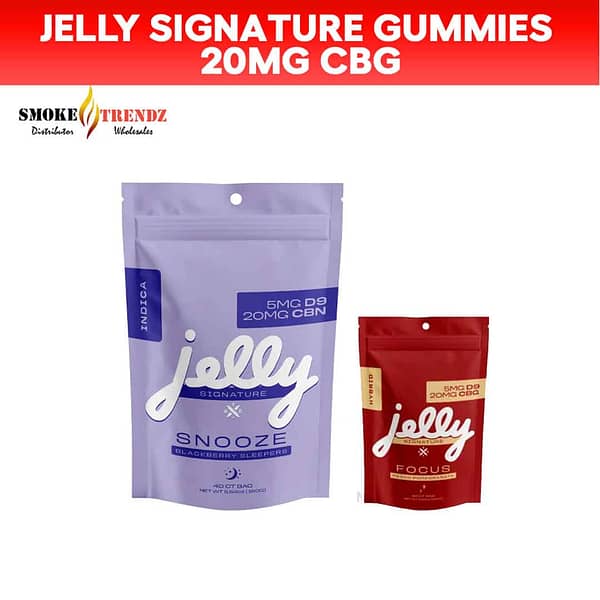 Jelly Signature Gummies 20MG CBG 5MG D9 40CT