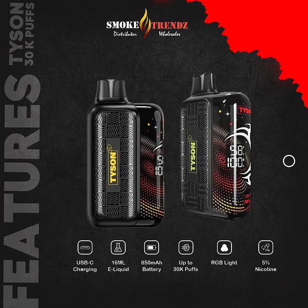 Nicotine Disposables Tyson Legend 30K