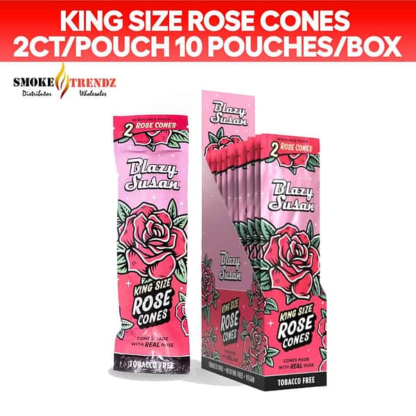 King Size Rose cones 2ct/pouch 10 pouches/box