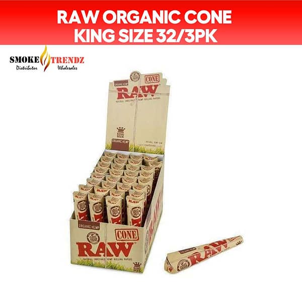 RAW Organic Cone King Size 32/3PK
