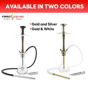 MOB Hookah 25 Madera Gold & White