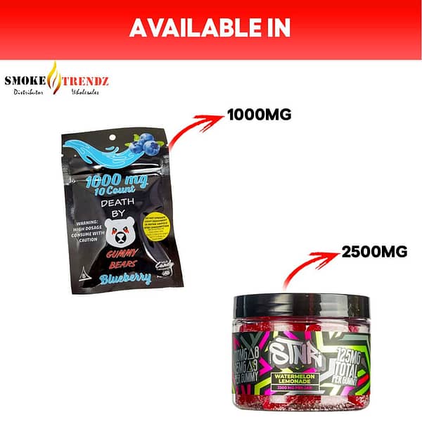 DBG D8 Gummies 2500MG 25CT