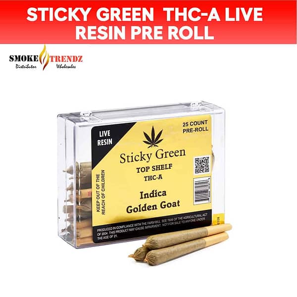Sticky Green | THC-A Live Resin Pre Roll | 25ct