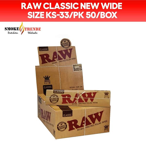 Raw Classic New Wide Size KS-33/PK 50/Box